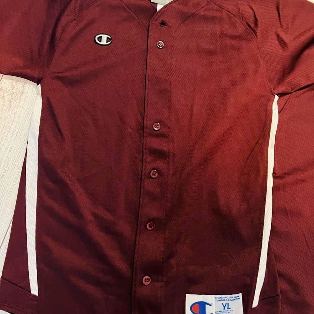 Champion Sports Full-Button Baseball Jersey YM OR YL One Jersey for the price - Picture 3 of 7